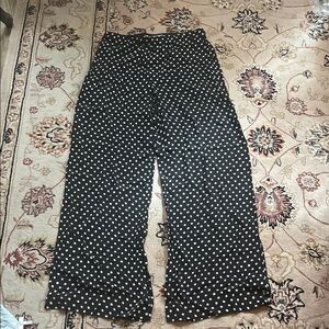 Sara Campbell Black and White Polka Dot Pants wide leg
